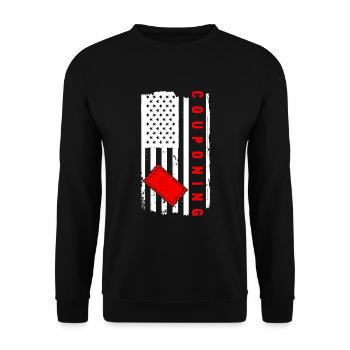 Coupon de points - Sweat-shirt Unisexe - noir - Devant - Alina (178cm) & Michal (187cm)