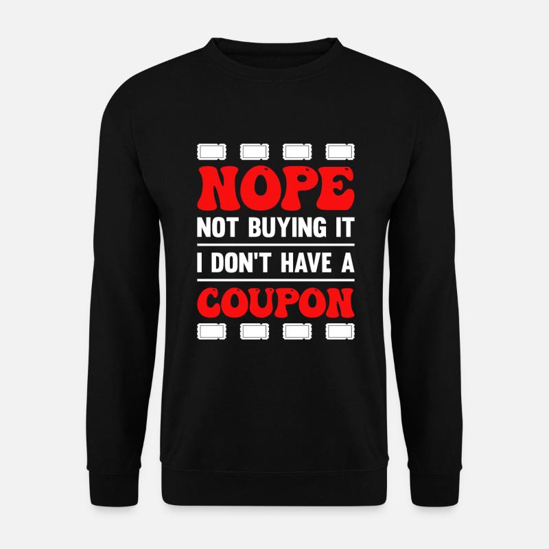 Punkte Sammeln Couponing - Unisex Pullover - Schwarz