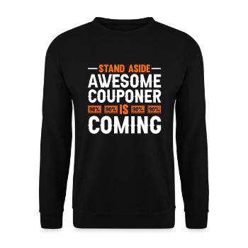 Coupon de points - Sweat-shirt Unisexe - noir - Devant - Alina (178cm) & Michal (187cm)