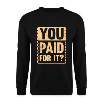 Coupon de points - Sweat-shirt Unisexe - noir - Devant - Alina (178cm) & Michal (187cm)