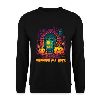 Pumpkin Dungeon of Horror : Abandonnez tout espoir - Sweat-shirt Unisexe - noir - Devant - Alina (178cm) & Michal (187cm)