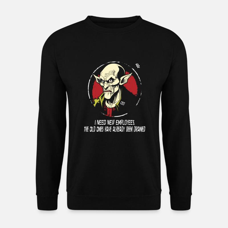Employees wanted: Nosferatu CEO Vampire - Unisex Sweatshirt - black