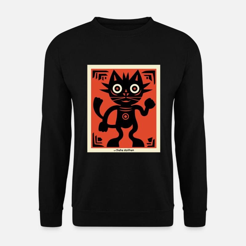 Chat d’art moderne - Sweat-shirt Unisexe - noir