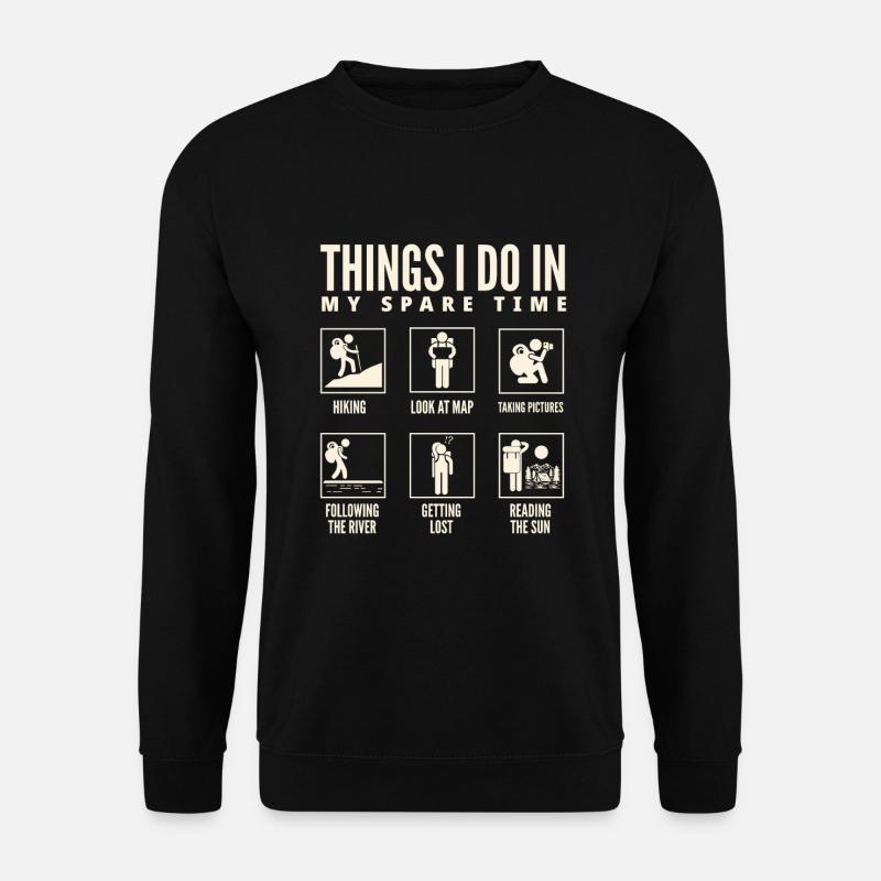 Lustiges Wandern Geschenk - Unisex Pullover - Schwarz