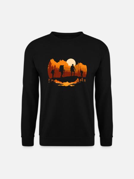 Funny Hiking Gift - Unisex Sweatshirt - black