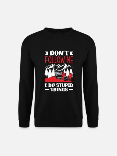 Funny Hiking Gift - Unisex Sweatshirt - black