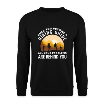 Cadeau de randonnée drôle - Sweat-shirt Unisexe - noir - Devant - Alina (178cm) & Michal (187cm)