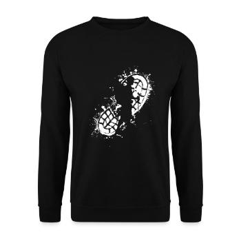 Cadeau de randonnée drôle - Sweat-shirt Unisexe - noir - Devant - Alina (178cm) & Michal (187cm)