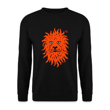 A red lion like the sun - Unisex Sweatshirt - black - Front - Alina (178cm) & Michal (187cm)