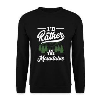 Cadeau de randonnée drôle - Sweat-shirt Unisexe - noir - Devant - Alina (178cm) & Michal (187cm)