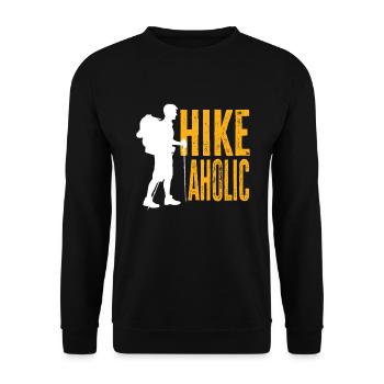 Cadeau de randonnée drôle - Sweat-shirt Unisexe - noir - Devant - Alina (178cm) & Michal (187cm)