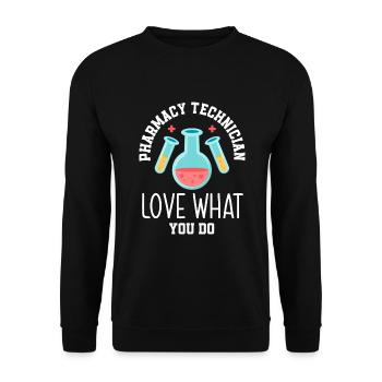 Apothecary Apothecary Apothecary Pharmacy Gift - Unisex Sweatshirt - black - Front - Alina (178cm) & Michal (187cm)