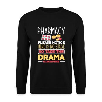 Apothecary Apothecary Apothecary Pharmacy Gift - Unisex Sweatshirt - black - Front - Alina (178cm) & Michal (187cm)