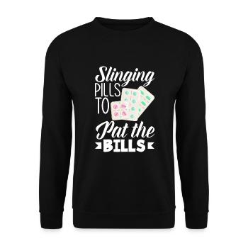 Apothecary Apothecary Apothecary Pharmacy Gift - Unisex Sweatshirt - black - Front - Alina (178cm) & Michal (187cm)