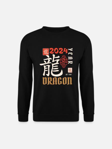 Chinese New Year Year Of The Dragon 2024 - Unisex Sweatshirt - black
