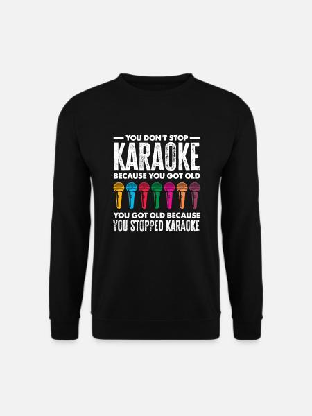 Karaoke Singer Singing Karaoke Singer Music - Unisex Sweatshirt - black