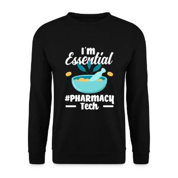 Apothecary Apothecary Apothecary Pharmacy Gift - Unisex Sweatshirt - black - Front - Alina (178cm) & Michal (187cm)