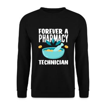 Apothecary Apothecary Apothecary Pharmacy Gift - Unisex Sweatshirt - black - Front - Alina (178cm) & Michal (187cm)