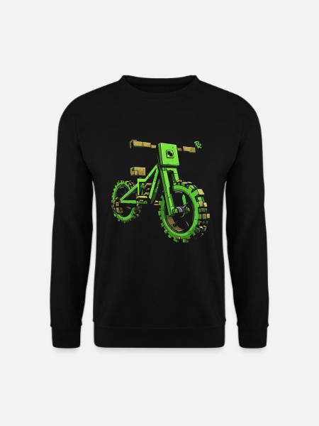 Pixel BMX Dirtbike Mountainbike - Unisex Pullover - Schwarz