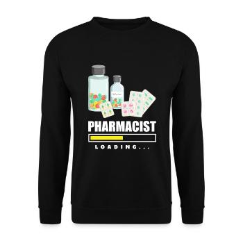 Apothecary Apothecary Apothecary Pharmacy Gift - Unisex Sweatshirt - black - Front - Alina (178cm) & Michal (187cm)