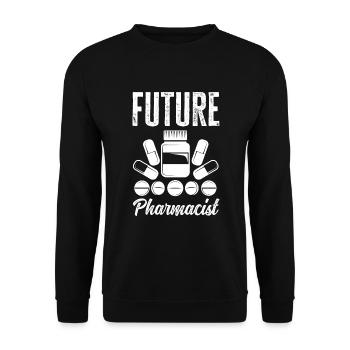 Apothecary Apothecary Apothecary Pharmacy Gift - Unisex Sweatshirt - black - Front - Alina (178cm) & Michal (187cm)