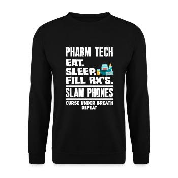 Apothecary Apothecary Apothecary Pharmacy Gift - Unisex Sweatshirt - black - Front - Alina (178cm) & Michal (187cm)