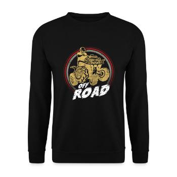 Quad Motif Off Road ATV Bike Quad Rider Gift - Unisex Sweatshirt - black - Front - Alina (178cm) & Michal (187cm)