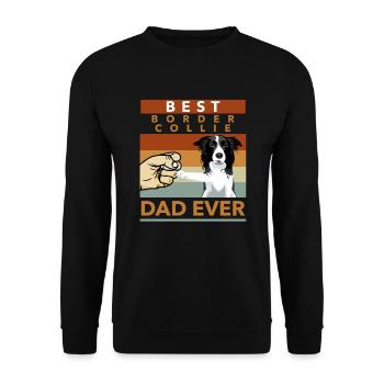 Border Collie propriétaire cadeau chien propriétaire - Sweat-shirt Unisexe - noir - Devant - Alina (178cm) & Michal (187cm)