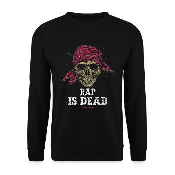 Skull Pirate, le rap est mort - Sweat-shirt Unisexe - noir - Devant - Alina (178cm) & Michal (187cm)