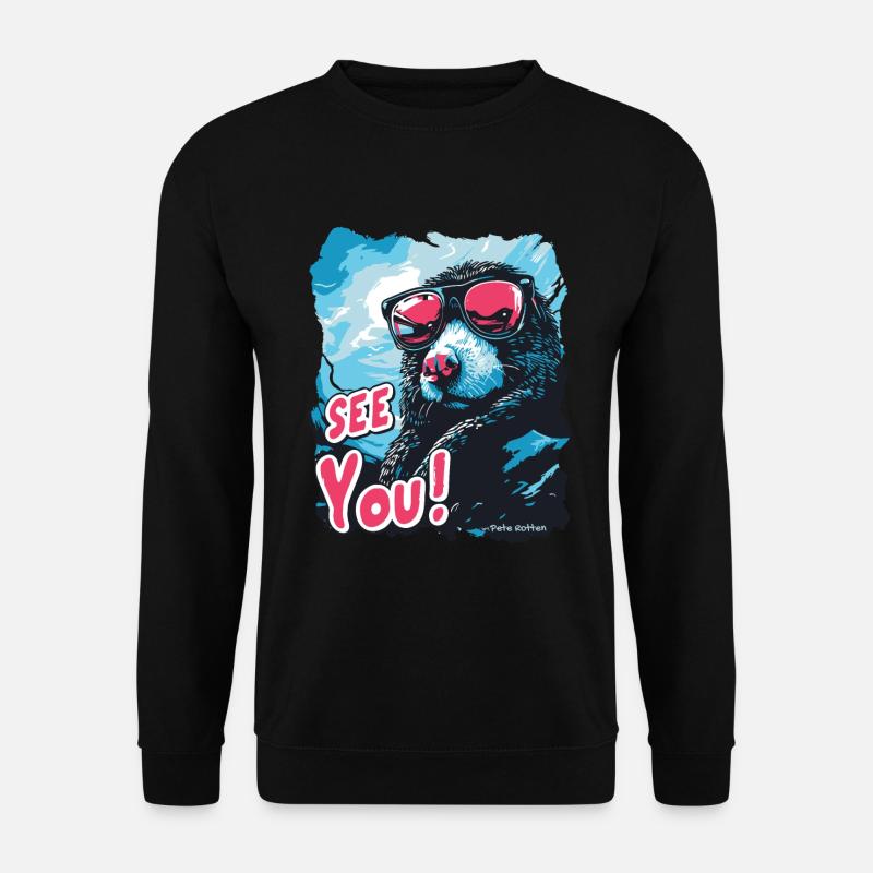 Goodbye, the cool blind mole - Unisex Sweatshirt - black