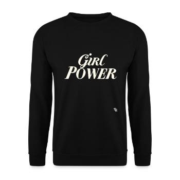 Le pouvoir des filles - Sweat-shirt Unisexe - noir - Devant - Alina (178cm) & Michal (187cm)