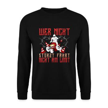 Driving at the Limit - Quad ATV 4x4 Quad Driver Gift - Unisex Sweatshirt - black - Front - Alina (178cm) & Michal (187cm)
