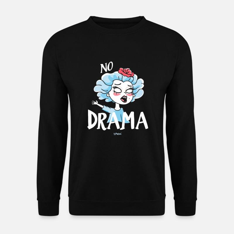 Queen without drama - Unisex Sweatshirt - black