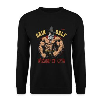 Gagnez avec Dalf, le magicien de l’arène - Sweat-shirt Unisexe - noir - Devant - Alina (178cm) & Michal (187cm)