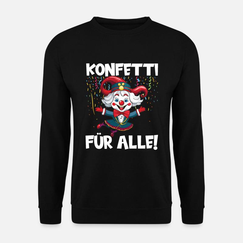 Karneval Kostüm Fasching Fastnacht - Unisex Pullover - Schwarz