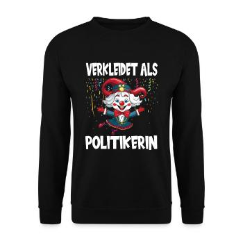 Karneval Kostüm Fasching Fastnacht - Unisex Pullover - Schwarz - Vorne - Alina (178cm) & Michal (187cm)