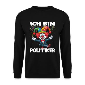 Karneval Kostüm Fasching Fastnacht - Unisex Pullover - Schwarz - Vorne - Alina (178cm) & Michal (187cm)