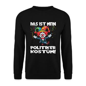 Karneval Kostüm Fasching Fastnacht - Unisex Pullover - Schwarz - Vorne - Alina (178cm) & Michal (187cm)