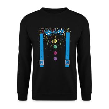 Carnival Costume Carnival Carnival - Unisex Sweatshirt - black - Front - Alina (178cm) & Michal (187cm)