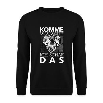 Hirte Landwirt Schaf Geschenkidee Bauer - Unisex Pullover - Schwarz - Vorne - Alina (178cm) & Michal (187cm)