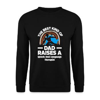 Speech therapist, speech therapist, speech therapist - Unisex Sweatshirt - black - Front - Alina (178cm) & Michal (187cm)