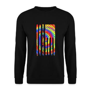 Orthophoniste, orthophoniste, orthophoniste - Sweat-shirt Unisexe - noir - Devant - Alina (178cm) & Michal (187cm)