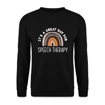 Orthophoniste, orthophoniste, orthophoniste - Sweat-shirt Unisexe - noir - Devant - Alina (178cm) & Michal (187cm)