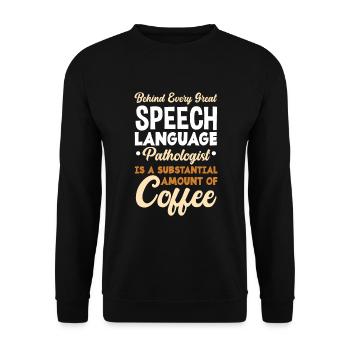 Orthophoniste, orthophoniste, orthophoniste - Sweat-shirt Unisexe - noir - Devant - Alina (178cm) & Michal (187cm)