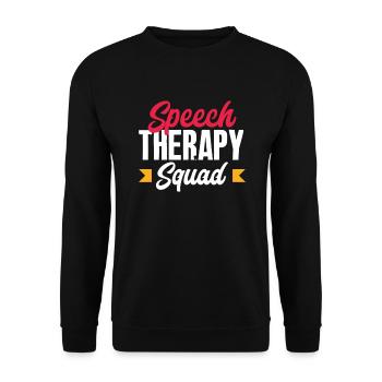 Orthophoniste, orthophoniste, orthophoniste - Sweat-shirt Unisexe - noir - Devant - Alina (178cm) & Michal (187cm)