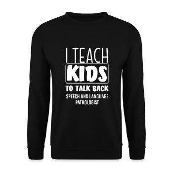 Orthophoniste, orthophoniste, orthophoniste - Sweat-shirt Unisexe - noir - Devant - Alina (178cm) & Michal (187cm)