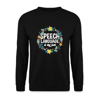 Orthophoniste, orthophoniste, orthophoniste - Sweat-shirt Unisexe - noir - Devant - Alina (178cm) & Michal (187cm)