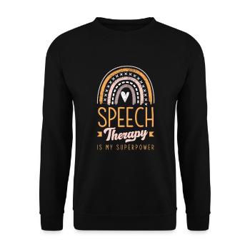 Orthophoniste, orthophoniste, orthophoniste - Sweat-shirt Unisexe - noir - Devant - Alina (178cm) & Michal (187cm)
