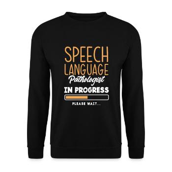 Orthophoniste, orthophoniste, orthophoniste - Sweat-shirt Unisexe - noir - Devant - Alina (178cm) & Michal (187cm)