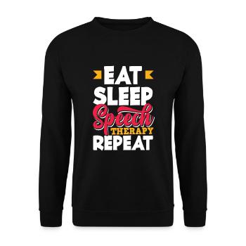Orthophoniste, orthophoniste, orthophoniste - Sweat-shirt Unisexe - noir - Devant - Alina (178cm) & Michal (187cm)
